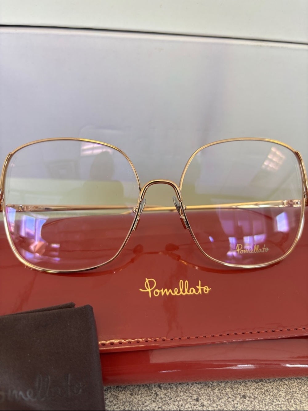 Pomellato Rose Gold Frame RX Sunglasses